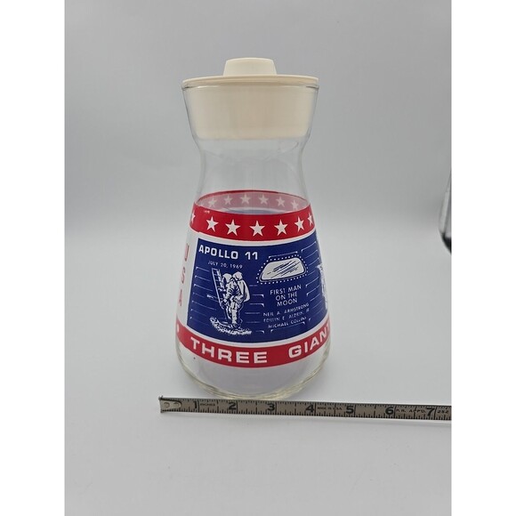 VTG Atomic NASA Apollo Space Moon Missions Collectors Ed 69’ Glass Juice Carafe - Picture 9 of 12